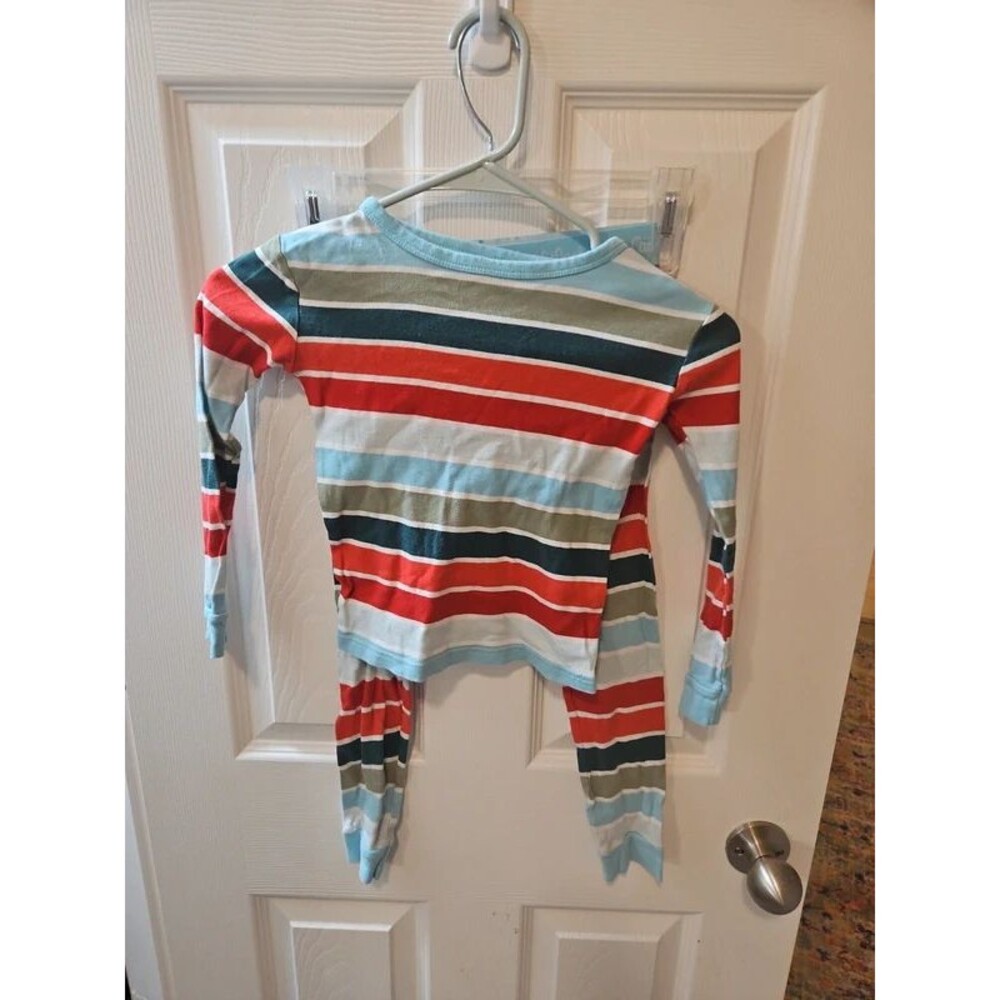 Cat & Jack Kids Size 6 Striped Sleepwear – Light Blue, Red & Green size 6